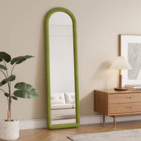 Nordic Mount Wall Mirror Oval Frame Full Length Mirror Wall Korean Standing Espejo Adhesivo Pared Home Decoration Accessories