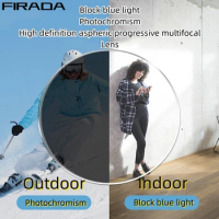 FIRADA 1.56 1.61 1.67 1.74 Anti-reflection Aspherical Anti Blue Light Photochromic Progressive Multi-focus Optical Glasses Lens