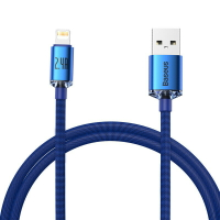 倍思Baseus 1.2m/2m晶耀手機充電線 USB/lightning智能2.4A數據線iPhone快充線