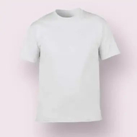 kaos baju polos 30s cotton bamboo (katun bambu)- XXL Putih