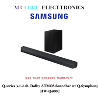 Samsung Q-siri 3.1.2 ch. Dolby ATMOS Soundbar w/ Q-Symphony - HW-Q600B / HW-Q600C