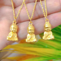 999 real gold buddha pendants 24k pure gold buddha charms fine gold jewelry accessories