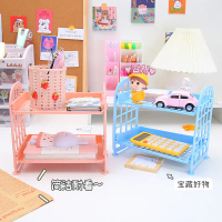 Rak Susun Plastik Rak Buku Dapur Mini Portable Serbaguna 1013