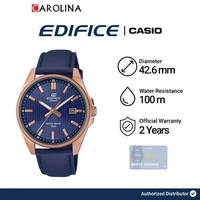 Jam Tangan Pria Casio Edifice Analog 3 Jarum EFV-150CL-2A Blue Dial Blue Leather Strap