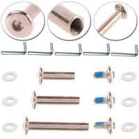 4set stainles steel luggage screws luggage accessories Luggage Wheels Bolts Rivets 6*30/35/40mm and 5 L-shaped wrenches 4.0mm