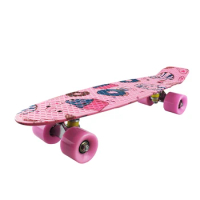 Penny Board Skateboard Small Fish Board Complete Mini Cruiser Skateboard for Kids Four Wheel Skateboard Outdoor Sports