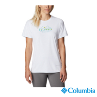 Columbia哥倫比亞 女款-UPF30涼感快排短袖上衣-白色 UAR55460WT / S23