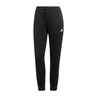 【adidas 愛迪達】W Linear TS 女 運動套裝 連帽外套+長褲 休閒 黑(HZ2258)