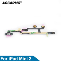 Aocarmo Power On/Off Volume Up/Down Button Flex Cable Replacement Parts For iPad Mini 2