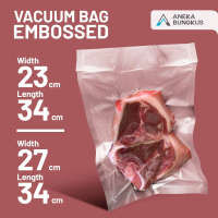 PLASTIK VACUUM VACUM VAKUM MAKANAN EMBOSSED EMBOS UKURAN BESAR