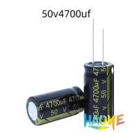 10pcs/lot 50v4700uf 4700uf50v 18*35 50v 4700uf 18x35 Electro Electrolytic capacitor 100% NEW