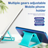 Candy Color Universal Mini Smart Phone Desk Mount Stand Phone Holder Bracket Mini Creative Portable Folding Phone Holder