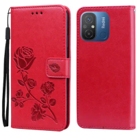 For Redmi 12C Case Leather Wallet Flip Case For Xiaomi Redmi 12C Phone Cover on for Redmi12C 12 C Fundas Coque Bumper
