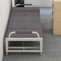 【樂天精選】辦公室午休折疊床便攜加固家用可伸縮單人陪護小床簡易午睡神器床