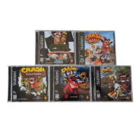 PS1 Copy Game Disc Crash Bandicoot Series Unlock Console Station 1 Retro Optical Driver Video Game Machine parts