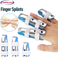 1Pcs Finger Splint Brace Posture Corrector Aluminium Finger Protect Support Recovery Injury Malleable Belt