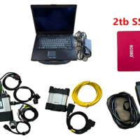3in1 Diagnostic Tool Mb Star C5 for Bmw Icom Next and 6154 with 2tb Ssd Software Installed in cf52 I5 Laptop Ram 8g Ready use