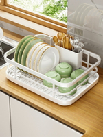 廚房碗碟收納架碗盤瀝水架臺面水槽置物架碗架放碗盤碗筷收納盒子