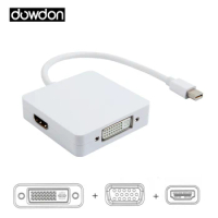 3 in 1 Mini DP DisplayPort to HDMI/DVI/VGA Display Port Cable Adapter for Apple MacBook