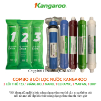 Combo 8 Lõi Lọc Kangaroo gồm 123 RO50GPD Nano Ceramic Maifan ORP Chính Hãng Model KG08G4 Chính Hãng