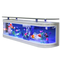 European TV cabinet fish tank aquarium ecological water-free.