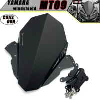 Motorcycle Aluminum Kit Deflector Windshield Windscreen Fit For YAMAHA MT-09 MT 09 2017-2020 MT09 FZ09 FZ-09 2017 2018 2019 2020