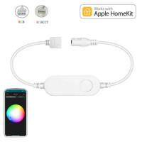 Homekit Wifi Smart Mini Led Dimming Controller DC 5V 12V 24V 6 Pin 4 Pin RGBCW RGB CCT Strip Dimmable Control Dimmer Remote