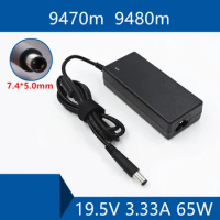 Laptop AC Adapter DC Charger Connector Port Cable For HP Folio 9470m 9480m 19.5V 3.33A 65W