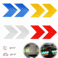 Motorcycle Reflective Sticker Waterproof Luminous Car Interior Accessories Warning Stickers 6 Colors Car Warning Sticker