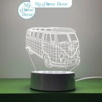 Mini Van LED Decor Light Design ii Glass Lamp Home Lighting Lights