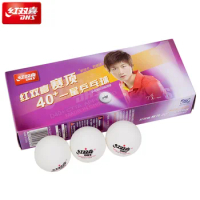 10 Pcs/Box 3-Star Table Tennis Balls Original DHS D40+ ABS New Material ITTF Approved Ping Pong Balls with Seam for Training