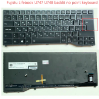 For Fujistu Lifebook U747 U748 U749 E449 E548 E549 CP724738-01 US RU Russian backlit keyboard
