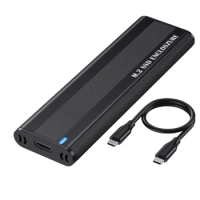 M2 SSD Case NVME SATA Dual Protocol M.2 To USB Type C 3.1 SSD Adapter For NVME PCIE NGFF SATA SSD Disk Box