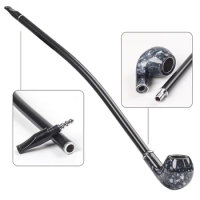 Long Pipe for Smoke Tobacco Pipe With Metal Filter Classic Reading Smoking Pipe Men's Gift