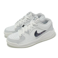 【NIKE 耐吉】休閒鞋 Jordan Stadium 90 GS 大童 女鞋 白 黑 CNY 蛇年 新年(HV4298-100)