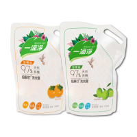 【一滴淨】有機天然酵素洗衣露補充包 1600ml(柿子消臭/苦楝子防蹣)