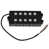 Bass Pickup 5 String Humbucker Double Coil Pickup Guitar Parts Accessories Black