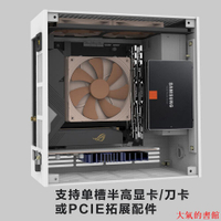 機殼AKLLA 小1U機箱 ITX機箱 a4 flex 安科拉A1 支持半高顯卡 3.5硬盤