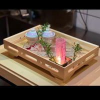 新款松木長方形托盤刺身壽司盤子創意餐具日式料理擺盤拼盤實木制