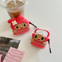 Sanrio Melody For Airpods Pro 2nd Generation Case,Cute 3D Cartoon Shockproof Earphone Anime Cover For Airpods Pro 2 Case