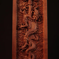 Old jujube wood flying dragon plate sword token, five thunder command token, flying dragon sword token, Taoist magic tools, hand