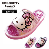 【震撼精品百貨】凱蒂貓_Hello Kitty~日本三麗鷗凱蒂貓按摩鞋(蝴蝶結)-粉/白/黑【共三色】