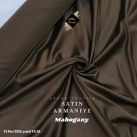 [0,5 METER] Kain Satin Armany Silky - Original Import Satin Silky [Tidak Jual KW] Kain Bridesmaid Me