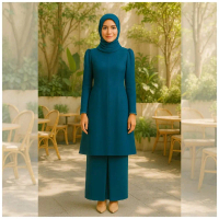 Arina Kurung Modern Riau Premium Cotton Linen