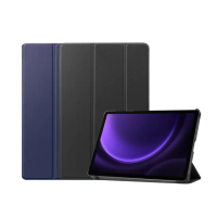 【Didoshop】三星 Galaxy Tab S9 FE Plus/S10 FE Plus 卡斯特紋 三折平板皮套(PA275)