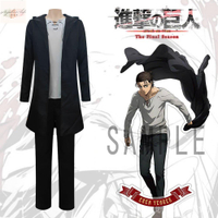 鑫博緣動漫 萬聖節艾倫cos服 進擊的巨人艾倫套裝服裝