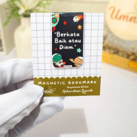 (15-20pcs) Bookmark Magnet Anak Islami Custom Ucapan – Souvenir Anak TK SD Aqiqah, Khitan, Sekolah