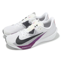 【NIKE 耐吉】競速跑鞋 Air Zoom Rival Fly 4 男鞋 白 紫 黑 回彈 訓練 運動鞋(FV6040-100)