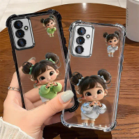 Suitable for[Samsung A14,Samsung A15,Samsung A16] phone case TPU Anti-drop Anti-slip Color Heart Gir