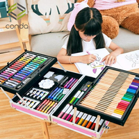 兒童畫畫工具套裝幼兒園水彩筆繪畫小學生美術學習用品畫筆禮盒 冬季特惠 全館85折！